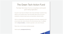 Desktop Screenshot of greentechfund.org