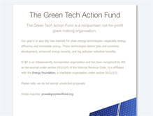 Tablet Screenshot of greentechfund.org